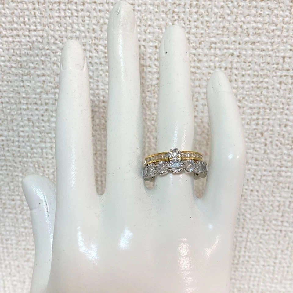 Anillo Vivienne Westwood combinación plata y oro como nuevo Foto 3 de 4