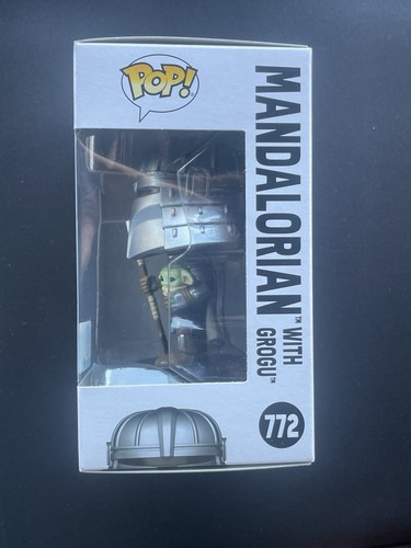 Funko Pop! Star Wars - Mandalorian with Grogu - (Target Exclusive) #772 - 第 4/6 張圖片