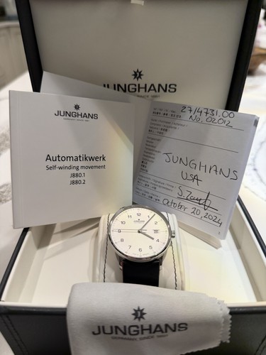 Junhans FORM A Automatic Sapphire and Leather 27/4731.00
