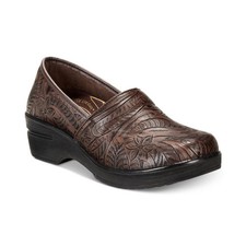 Women's Easy Street Easy Works By Lyndee Slip Resistant Clogs Brown Tool