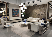 WeißEs GroßEs Wohnzimmer-Set 3-Sitzer-Sofa Sessel Couchtisch Tv-MöBel