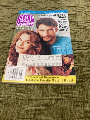 SOAP OPERA DIGEST DAY'S OF OUR LIVES BO & CARLY JUNE 23, 1992 WITH LABEL