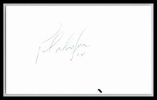 Paul MacLean 3 X 5 Index Card Autographed !!