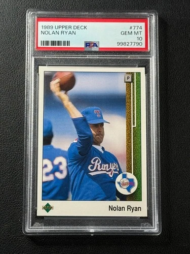 NOLAN RYAN PSA 10 1989 UPPER DECK BASEBALL #774 THROWING A FOOTBALL GEM MINT