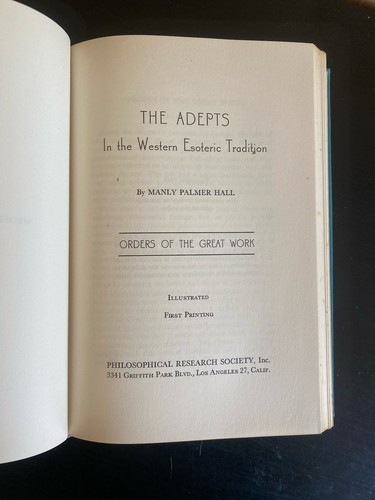 Die Adepten in der westlichen esoterischen Tradition Manly Palmer Hall 1. Auflage 1949 - Bild 6 von 13