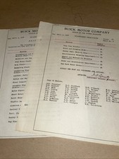 1918 Buick Motor Company Document Stamped Hh Bassett Asst Gm President Original