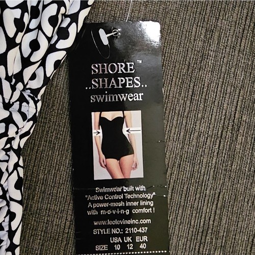 Shoreshapes Hip-minimizer Tummy Control One-piece Swimdress Size 10 - Picture 11 of 13