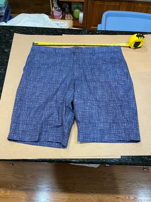 Puma Men s FF Golf Shorts Size 40 Blue Plaid Polyester Blend - Grip Waist