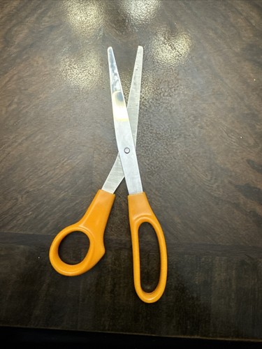 Vintage Orange Scissors 8 Inches Long Great Shape! - Picture 7 of 24