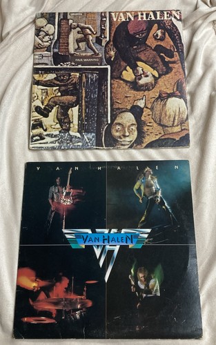 Van Halen Vinyl LP Record Self Titled 1978 Fair Warning 1981 Vintage Hard Rock