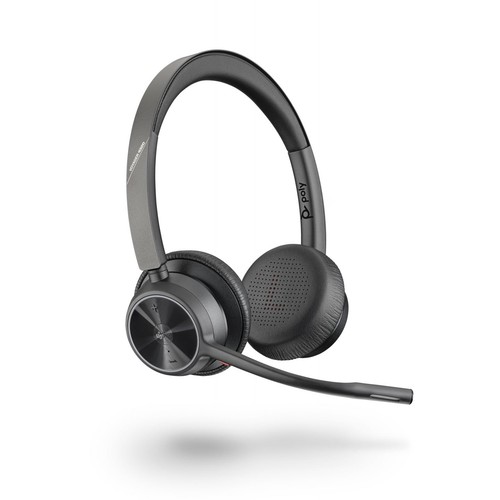 Poly - Voyager 4320 Wireless Noise Cancelling Stereo Headset with mic - Black - 第 1/3 張圖片