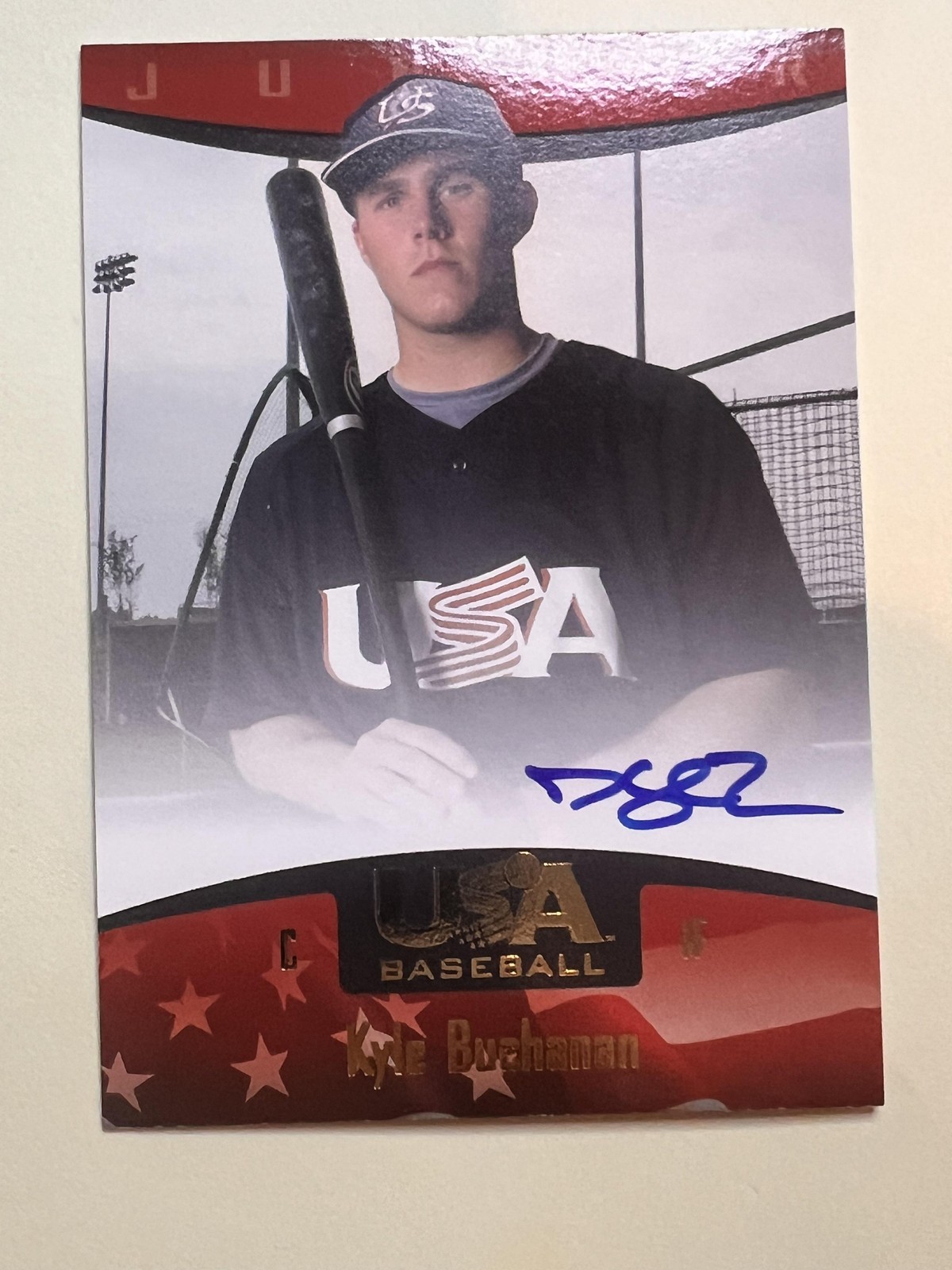 2008 Upper Deck USA Baseball #82 Kyle Buchanan National Team On-Card Signatures