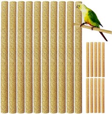 40Pcs Sand Perch Covers for Bird - 40pcs 7.5" x 0.43", Yellow