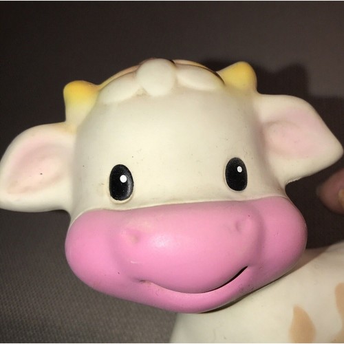 Baby Toy Infantino Squeeze & Teethe Cow Calf Sheep Lamb Squeak Lot - Picture 4 of 5