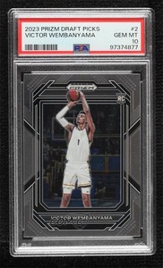 2023 Panini Prizm Draft Picks Victor Wembanyama #2 PSA 10 GEM MT Rookie RC