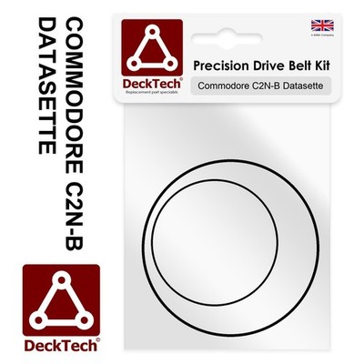 DeckTech  Replacement Belts for Commodore C2N-B Datasette Cassette Player C64