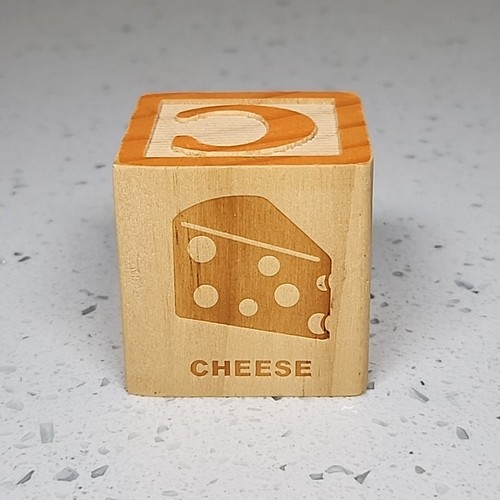 Vtg Letter C Wooden Alphabet Block Replacement Crafts Crafting Supply 1.75" A - Picture 3 of 12