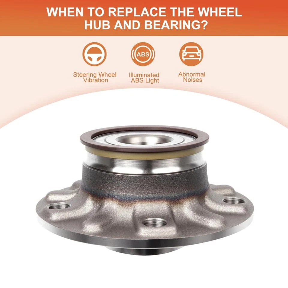 2×Rear Wheel Hub Bearing For 2015-2019 Volkswagen e-Golf GTI 2006-2013 Audi A3 Foto 4 de 4