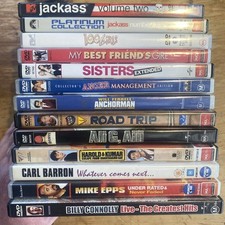 Comedy DVD Bundle x13 Jackass Road Trip Ali G Anchorman 100 Girls Mike Epps