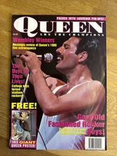 Queen Are The Champions 1992 Freddie Mercury Tribute Magazine + Poster - 
