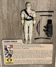 Vintage GI-JOE Cobra 100% Complete Figure 1984 STORM SHADOW (v1) NINJA *MINTY*