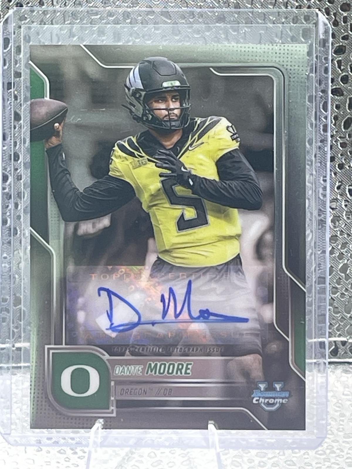 2025 Bowman University Chrome Chrome Prospect Autographs Dante Moore #BCA-DAM