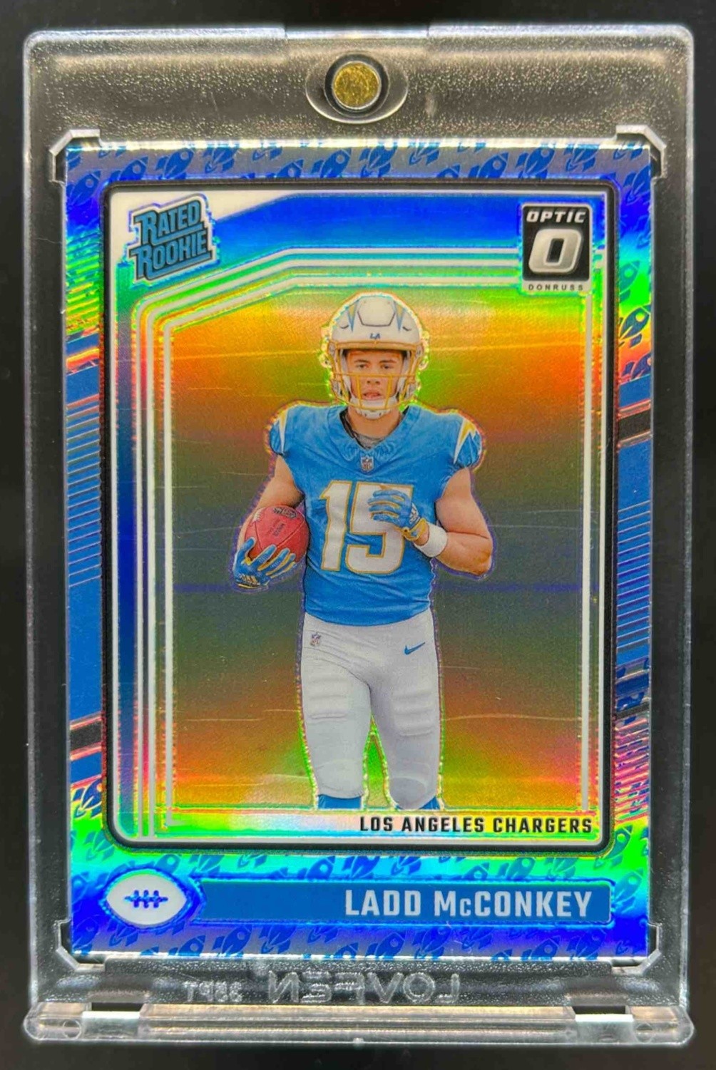 2024 Donruss Optic Ladd McConkey Rocket Rated Rookie #266 Chargers