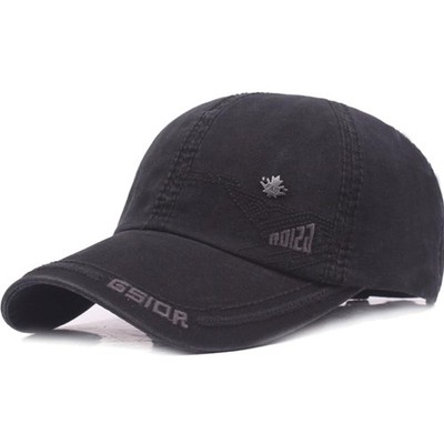 Vintage Cotton Baseball Cap Snapback Outdoor Kappe Mütze Verstellbar Schwarz