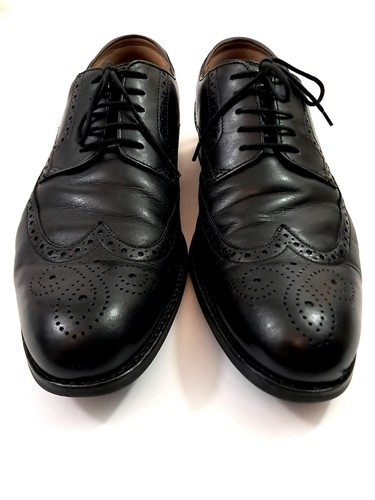 Clarks Craftmaster Black Leather Derby Wingtip Brogues UK Size 10 G, EU 44.5 - Picture 2 of 10