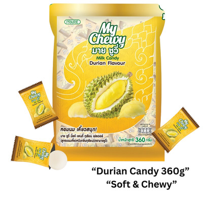 My Chewy Milk Candy Durian 360g Thai Soft Chewy Toffee Snack
