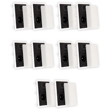 Theater Solutions TS80W Flush Mount Speakers with 8" Woofers In Wall 5 Pairs