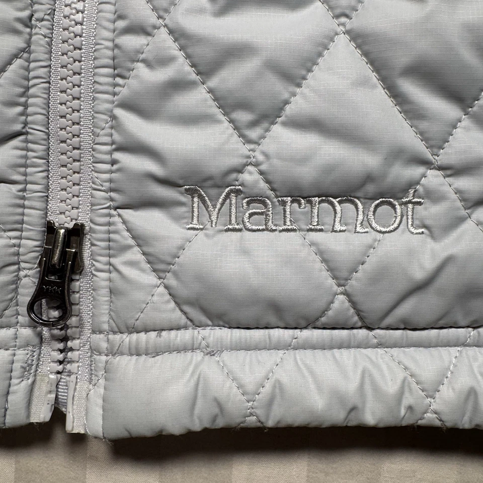 Marmot Quilted Puffer Vest Womens Size Medium Primaloft Full Zip Stretch Pockets - Image 4 of 4