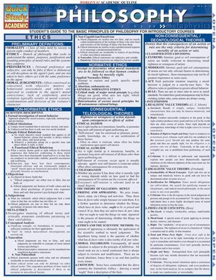 Philosophy (Quickstudy Reference Guides - Academic) - BarCharts, Inc. - Good...