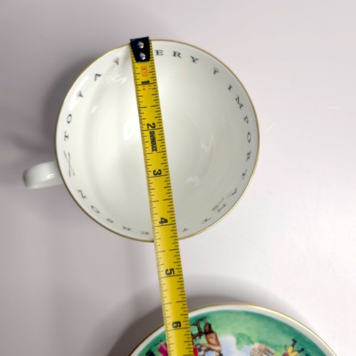 Royal Worcester TO A VERY IMPORTANT PERSON England Golf Tasse & Untertasse Oversized - Bild 9 von 10