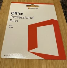 Microsoft Office Pro Plus 2019 Genuine Retail Product Card (Sealed)