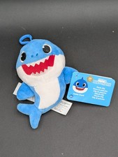 Nickelodeon Pinkfong Baby Shark Daddy Shark Plush Clip On Coin Purse/New