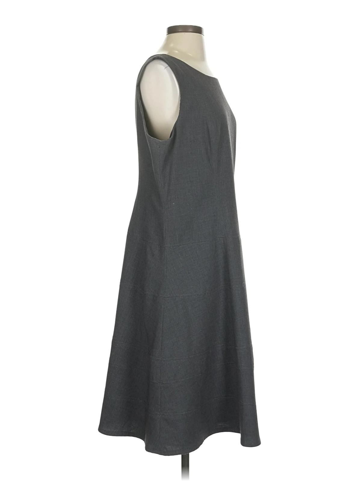 CALVIN KLEIN JEANS Women Gray Casual Dress S Petites thumbnail 3
