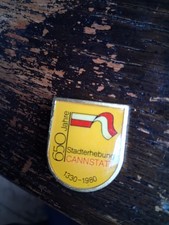 Plakete Brosche Anstecknadel Pin  650 JAHRE STADTERHEBUNG CANNSTATT