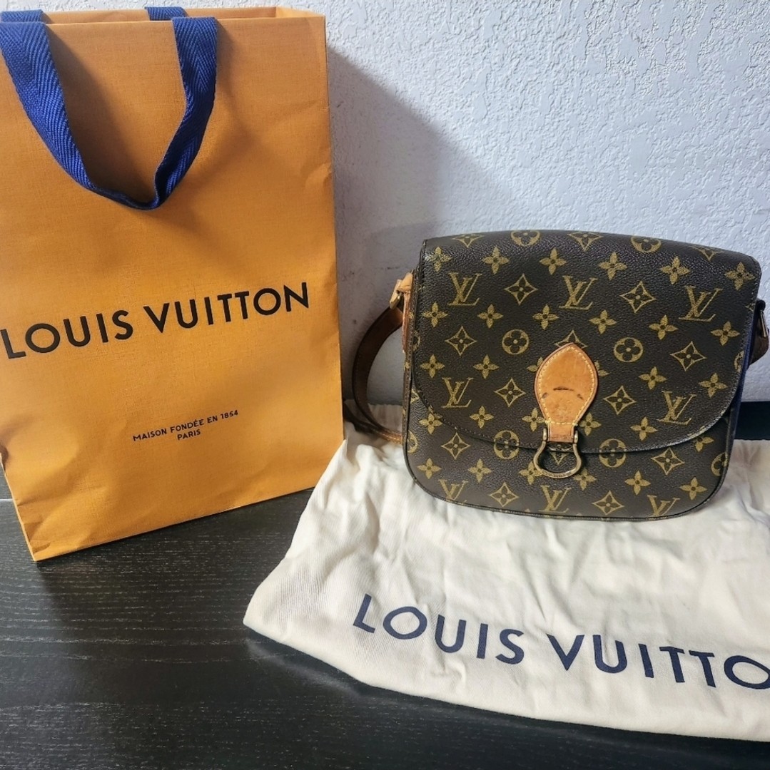 Louis Vuitton Monogram Saint Cloud GM Shoulder Crossbody Bag Authentic