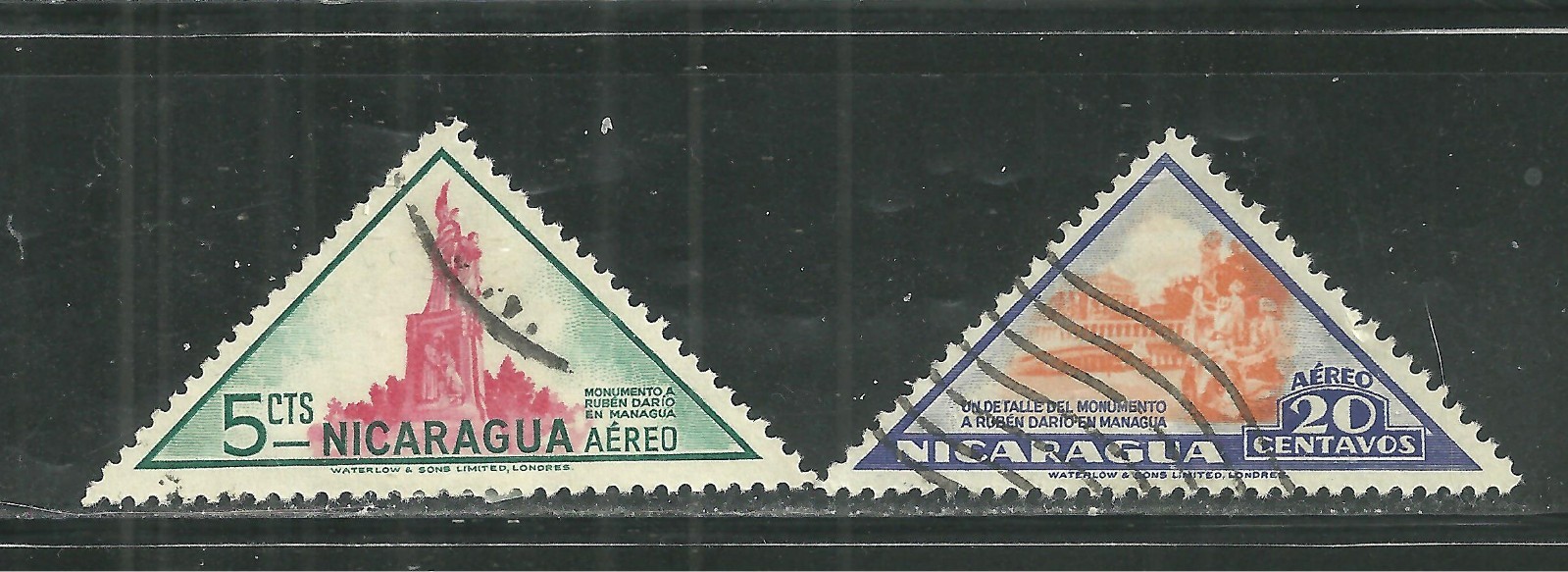 NICARAGUA C283, C287 USED DESIGNS