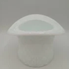Fenton Olde Virginia Milk Glass Daisy and Button Top Hat Vase Planter Vintage