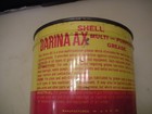 VINTAGE 1950S SHELL DARINA AX SEALED MULTI PURPOSE GREASE CAN WITH KEY — photo 9