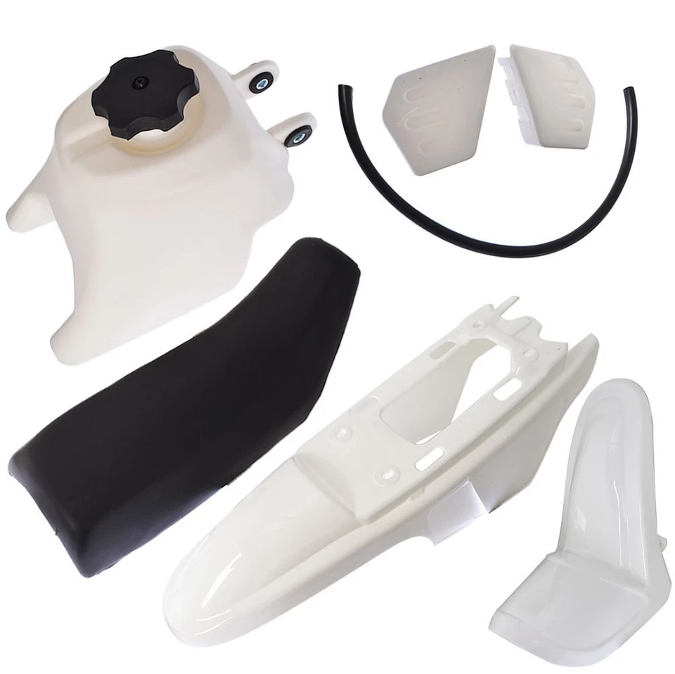 Plastic Fender Body Seat Gas Tank Kit New For Yamaha PW50 PY50 PW 50 50cc White - Image 3 of 4