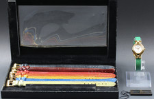 Orologio Vintage [Ecc+4 Box] FENDI 640L Camaleonte 9 Colori Cintura Oro...