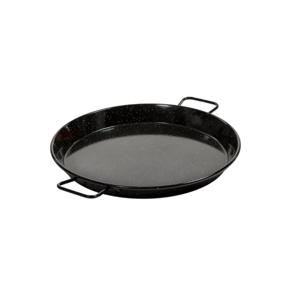 Plat à paella émaillé 70 cm acier pour vos grands repas de famille d'été