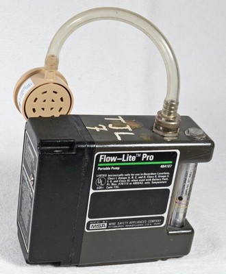 MSA Flow-Lite Pro Portable Pump for Taking Air Samples during Coal Mining