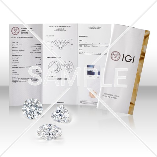 2.00 Cttw Princess Cut 14K White Gold IGI Certified Lab Grown Diamond Stud - Picture 6 of 6