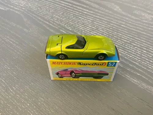 Vintage 1970 MATCHBOX SUPERFAST  52 ANTIFREEZE DODGE CHARGER MK III MINT IN BOX