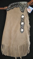 Custom Made Leather Chinks/Distressed Leather/New Chaps/Made In USA
