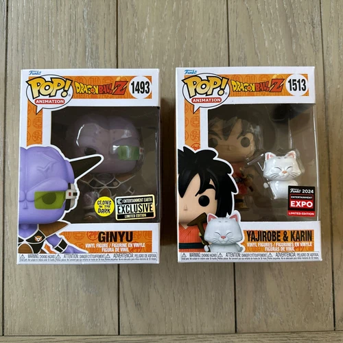 Funko Pop! Vinilo Dragon Ball Z-Yajirobe & Karin #1513 Ent EXPO+ GINYU#1493 EE